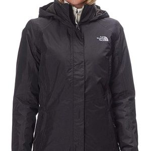 Womens large black Northface jacket, insulated (inner and outer shell removable)